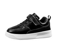 Zapatos deportivos con suela de goma para niñas, suela de espuma ligera y flexible, soporte de arco acolchado, para correr de 12 meses a 6 años, zapatos planos para exteriores, Silver, 39 1/3 EU