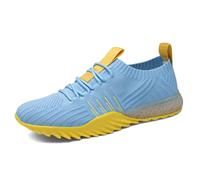 Zapatos deportivos de lona para mujer zapatos casuales zapatos ligeros transpirables moda versátiles zapatos deportivos con cordones de gran tamaño pavos zapatos, Cielo azul., 42 EU