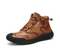 Zapatos Deportivos Hombre Sneakers Casuales Invierno Confort Botas Nieve Impermeables Diario Outdoor (Brown, 39) #58