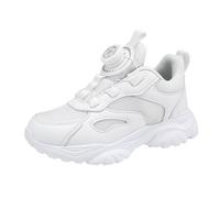Zapatos deportivos informales para niños y niñas, para primavera, verano y otoño, malla transpirable, con hebilla giratoria, ajustables, talla M y grande, zapatos deportivos informales iluminados para