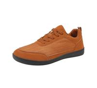 Zapatos Deportivos Mujer Zapatos Casuales de Cabeza Redonda con Cordones de Color para Parejas, Deportivos Cabeza Ancha Transpirables Tela voladora para Hombres y Zapatillas Ortopedicas (1-Brown, 38)
