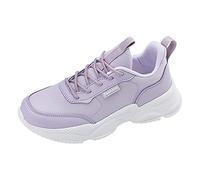 Zapatos deportivos ortopédicos New Pattern Mesh Transpirable Cómodos Zapatos de Cordones Antideslizantes Zapatos de Trabajo Seguridad Invierno, violeta, 37 EU