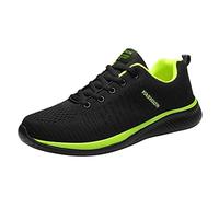 Zapatos deportivos para caminar para mujer, ligeros, de malla, modernos, con cordones, para gimnasio, transpirables, para correr, cómodos, con absorción de impactos, tenis formales y clásicos, Green,