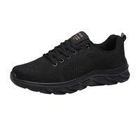 Zapatos deportivos para hombre, a la moda, a juego, nuevo patrón, malla de verano, transpirable, cómoda, suela gruesa, antideslizante, zapatos casuales para hombre, talla 14, Black, 8.5 UK 3X-Narrow