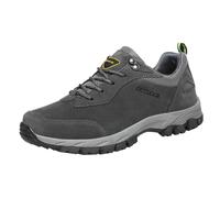Zapatos Deportivos para Hombre Nuevo Modelo de Moda Sólido Simple Suela Gruesa Fondo Plano Cómodos Zapatos de Alpinismo con Cordones, gris, 49 EU