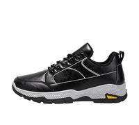 Zapatos deportivos para hombre, para primavera y otoño, ortopédicos, transpirables, para cocina, trabajo, ocio, al aire libre, montañismo, zapatos deportivos para hombre, talla 14, Black, 6 UK