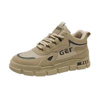 Zapatos deportivos para hombre, tenis deportivos para correr, caminar, antideslizantes, para gimnasio, fitness, tenis, tacón grueso, escalada, senderismo, entrenamiento casual al aire libre, Khaki, 42