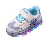 Zapatos deportivos para niñas y niños, primavera, verano y otoño, para niños pequeños y medianos, zapatos deportivos casuales con luz intermitente, talla 2, Blue, 37.5 EU