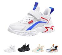 Zapatos deportivos para niños y niñas, parte inferior plana, malla no ligera, transpirable, cómoda e informal, beige, 32 EU