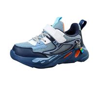 Zapatos deportivos Primavera y Ocio Deportes No Transpirables Zapatos Deportivos Medianos y Grandes Zapatillas de Deporte Chicos Rojo, azul oscuro, 28 EU