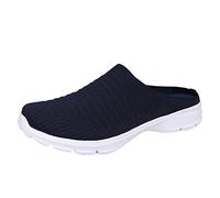 Zapatos deportivos sin cordones para mujer y hombre, zapatos de jardín, de malla transpirable, para playa, verano, sin espalda, para senderismo, caminar, parte inferior plana, zapatos casuales de