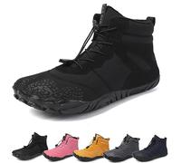 Zapatos descalzos de invierno, al aire libre, zapatos descalzos para hombre y mujer, otoño e invierno, impermeables, zapatos descalzos, Black C, 46 EU