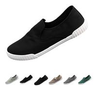 Zapatos descalzos para hombre con puntera ancha, cómodas zapatillas descalzas, zapatillas minimalistas de tejido de punto con cordones, transpirables, informales, informales, para exteriores, ligeras