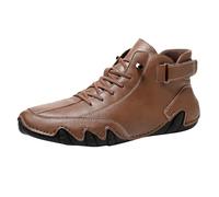 Zapatos descalzos para hombre de piel, zapatillas ergonómicas para correr, zapatillas de senderismo ligeras, con suela plana, tendencia para el tiempo libre, zapatillas de correr, color sólido