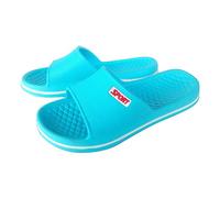 Zapatos desgastados para mujer coleccionables unisex casual parejas baño ducha zapatillas antideslizantes zapatillas piscina zapatos tacón bloque mujer ancho, azul celeste, 36 EU