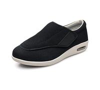 Zapatos diabéticos Ajustables para Hombres, Verano y otoño Pies hinchados Edema diabético Botas Zapatillas, Ligero, Extra Ancho, Transpirable, para Ancianos Diabéticos