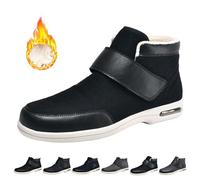 Zapatos Diabéticos para Hombre Mujer Extra Ancho Cálidas Transpirables Ligeros Antideslizantes Ajustable Cómodo Zapatillas para Artritis Pies Edema