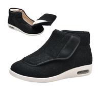 Zapatos Diabéticos para Mujer Hombre Anchos Cálido Ajustables Antideslizante Botas de Invierno con Cómodo Peluche Forro Pantuflas para Pies Artritis Edema