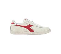 Zapatos Diadora Game L Low Waxed Zapatillas Deportivas Hombre Cuero Blanco Rojo
