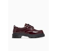 Zapatos Dr. Martens Lowell Moc Laquered Unisex Burdeos 38