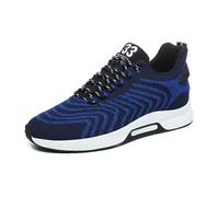 Zapatos elegantes de malla para hombre - Elevate Zapatillas de deporte para hombre, 6 cm, informales, con elevación invisible, ultraligeros, suela suave, zapatos de senderismo, zapatos deportivos para