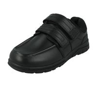 Zapatos Escolares De Cuero Negro Con Doble Correa Para Niños Spot On N1R153