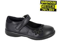 Zapatos Escolares De Cuero PU Para Niñas Junior Boulevard Negros