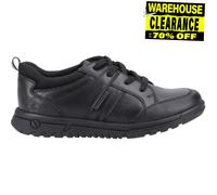 Zapatos Escolares Para Niños Hush Puppies Steven De Cuero BTS Negros