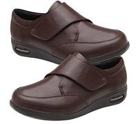 Zapatos Especiales para Juanetes de Mujer Pie Diabetico Zapatos de Osteoartritis Sandalias Anchas para Hombre Sneaker Casuales Zapatillas de Deporte Hechas EN ESPAÑA,Marrón,35 EU
