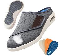 Zapatos Especiales para Juanetes Mujer Zapatos para Caminar sin Cordones con cojín de Aire para Mujer Zapatos para Caminar ortopédicos para diabéticos,Gris,41 EU