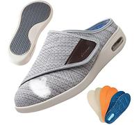 Zapatos Especiales para Juanetes Mujer Zapatos para Caminar sin Cordones con cojín de Aire para Mujer Zapatos para Caminar ortopédicos para diabéticos,Lightgrey,40 EU