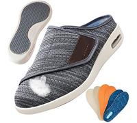 Zapatos Especiales para Juanetes Mujer Zapatos para Caminar sin Cordones con cojín de Aire para Mujer Zapatos para Caminar ortopédicos para diabéticos,Darkgrey,42 EU