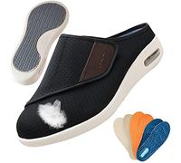 Zapatos Especiales para Juanetes Mujer Zapatos para Caminar sin Cordones con cojín de Aire para Mujer Zapatos para Caminar ortopédicos para diabéticos,Negro,40.5 EU