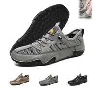 Zapatos for Caminar Antideslizantes de Malla Transpirable Italianos Hechos a Mano for Hombres, Zapatos Beck livianos e Impermeables al Aire Libre for Caminar y Conducir Zapatos de Senderismo de Verano