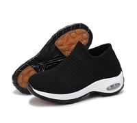 Zapatos for correr for mujer, zapatillas de deporte transpirables de moda, zapatos antideslizantes for caminar, zapatos ligeros de entrenamiento for gimnasio(Black and White,39)