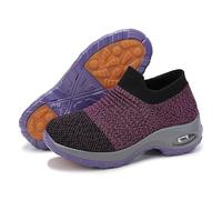 Zapatos for correr for mujer, zapatillas de deporte transpirables de moda, zapatos antideslizantes for caminar, zapatos ligeros de entrenamiento for gimnasio(Purple,39)