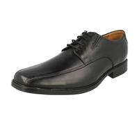 Clarks Tilden Walk, Zapatos para Hombre, Negro Black Leather 107, 43 EU