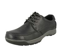Hush Puppies Tucker, Derbys Hombre, Negro, 42 EU