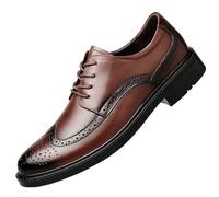 Zapatos formales Longwing Brogue, estilo Oxford for hombre, cuero lujo, punta redonda, for graduación, con cordones, clásicos, for boda, antideslizantes, tacón bloque, goma antideslizante, informales.