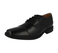 Clarks Tilden Cap, Zapatos para Hombre, Negro Black Leather, 42.5 EU