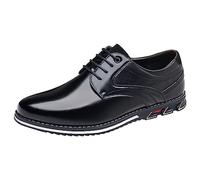 Zapatos Hombre Vestir Casual, Zapatillas De Vestir Hombre Fluchos, Zapatos Cuero Nuevo Patrón Moda Parte Inferior Plana Puntiaguda Parte Inferior con Cordones CóModos TamañO Shoes Zapatillas Zapato