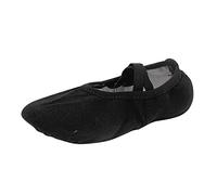 Zapatos iluminados para niñas, zapatos de baile, zapatos cálidos para danza, ballet, rendimiento, para interiores, yoga, baile, zapatos brillantes, Black, 34 EU