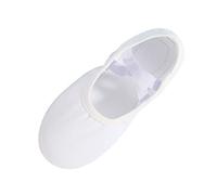 Zapatos iluminados para niñas, zapatos de baile, zapatos cálidos para danza, ballet, rendimiento, para interiores, yoga, baile, zapatos brillantes, White, 33 EU