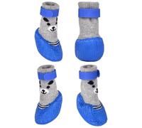 Zapatos impermeables para perros, protección para patas de perro, impermeables y antideslizantes, botas transpirables para perros con correa ajustable para carreteras calientes y nevadas