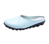 Zapatos individuales traseros abiertos de verano - zapatos de frijol para mujer, zapatos de bombeo de gran tamaño, cómodos, antideslizantes, mocasines, sobriedad, zapatos de noche, mocasines de moda