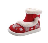 Zapatos infantiles 34 Winter Water Proof Flat Keep Warm Snow Boots Comfortable Shoes Kinderschuhe 34, rojo, 28 EU