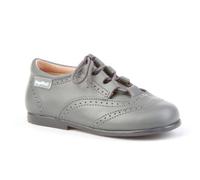 Zapatos Inglesitos para Niños Todo Piel mod.505. Calzado Infantil Made in Spain, Garantia de Calidad. (26, Gris)