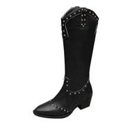 Zapatos medievales para mujer, de ante para cowboyboyboys, puntiagudos, tacón medieval, tacón de bloque en el tobillo, botines de verano, botas vikingas, cazadores de caballeros para Halloween