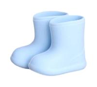 Zapatos Miniatura Botas para Muñeca BJD OB11 Juguete de Silicona Antideslizante Impermeable Moda Reemplazo Hecho a Mano Adecuado para Niños Adultos, Azul