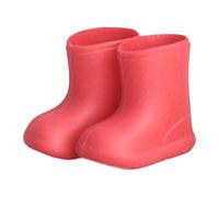 Zapatos Miniatura Botas para Muñeca BJD OB11 Juguete de Silicona Antideslizante Impermeable Moda Reemplazo Hecho a Mano Adecuado para Niños Adultos, Rojo